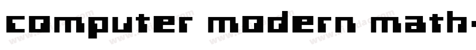 computer modern math字体转换